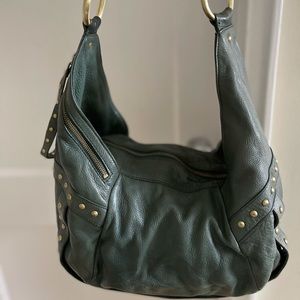 Kenneth Cole Forrest Green Hobo bag with gold